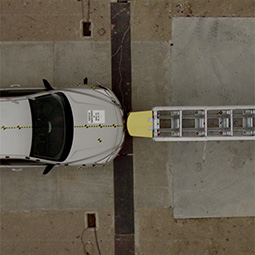 Image of the Delta TL-3 Crash Cushion during MASH Test 3-38